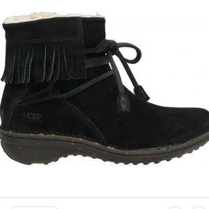 Black Suede Ugg Gaviota Boots size 9